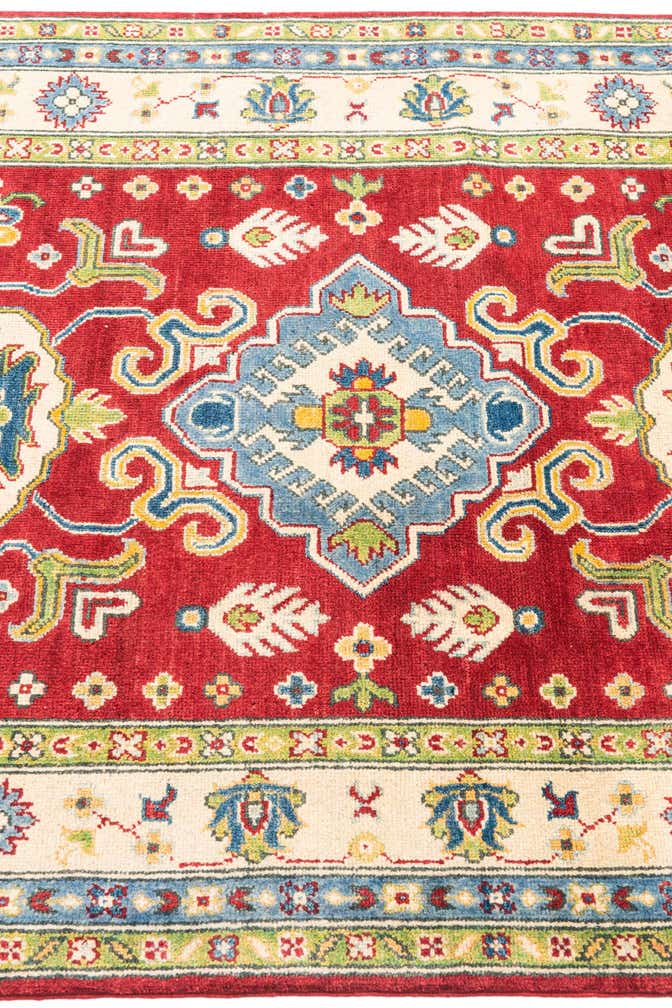 3' 10 x 6' 3 Hand Knotted Kazak Rug