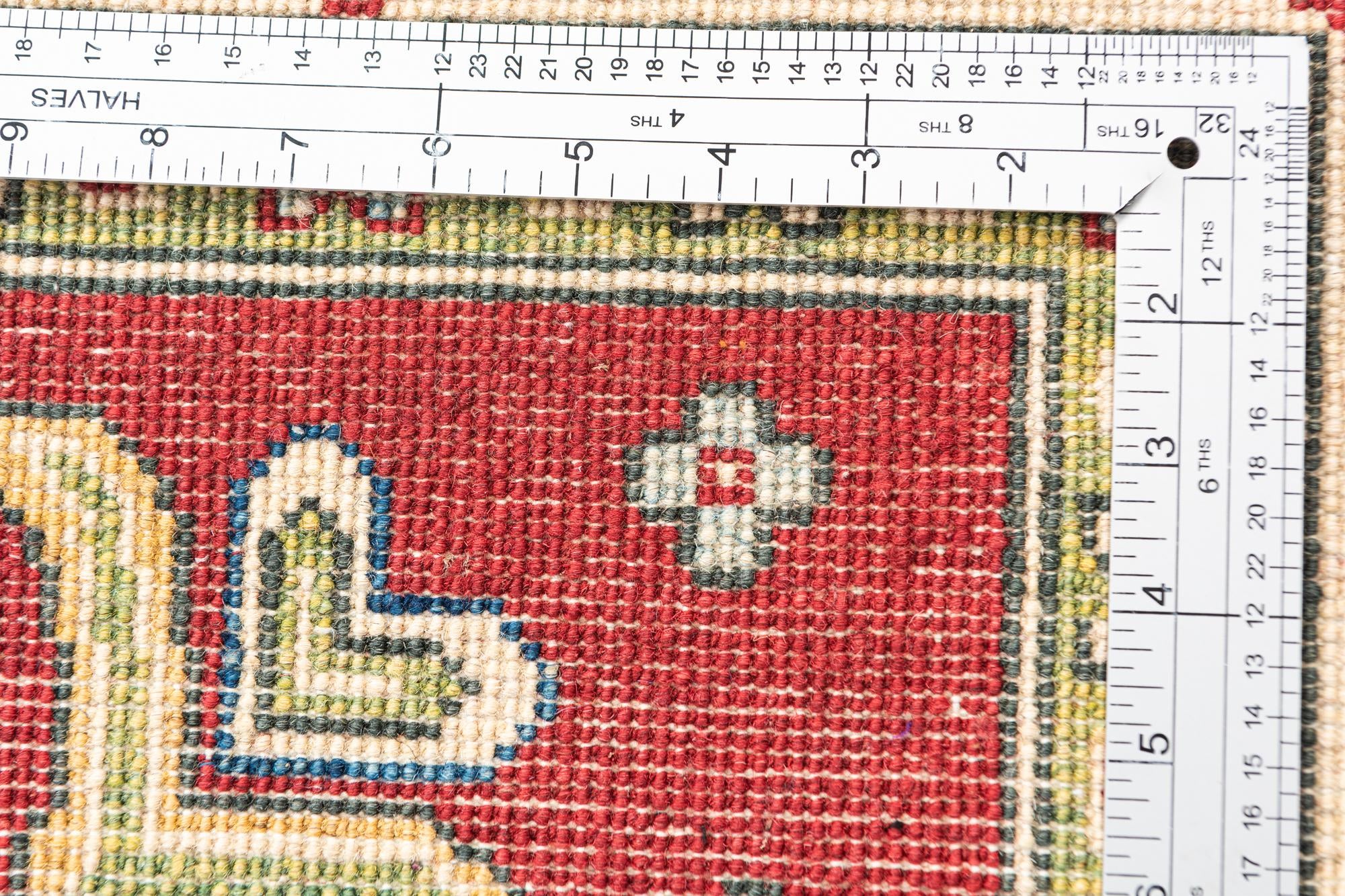 3' 10 x 6' 3 Hand Knotted Kazak Rug