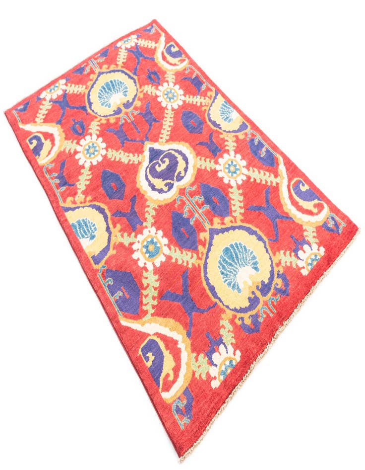 Detail image of 3' 10 x 6' 1  Hand Knotted Kazak Rug