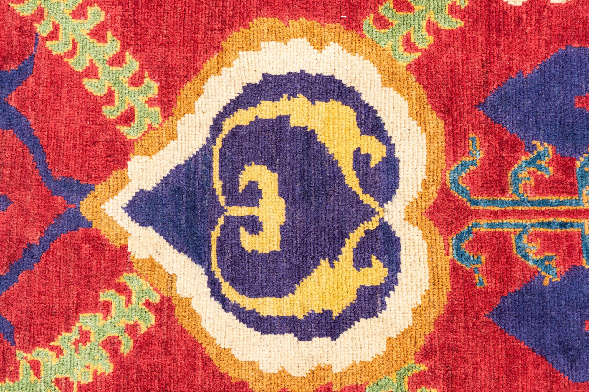 3' 10 x 6' 1 Hand Knotted Kazak Rug