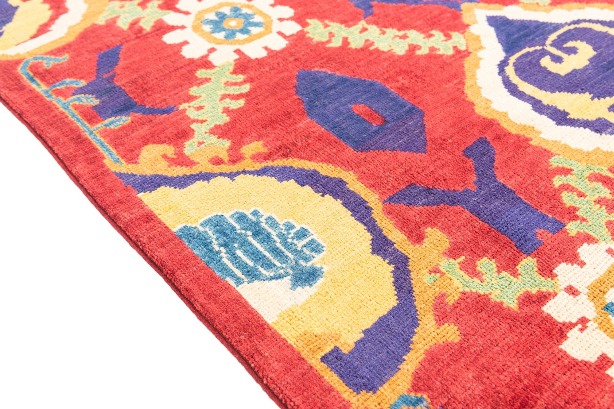 3' 10 x 6' 1 Hand Knotted Kazak Rug