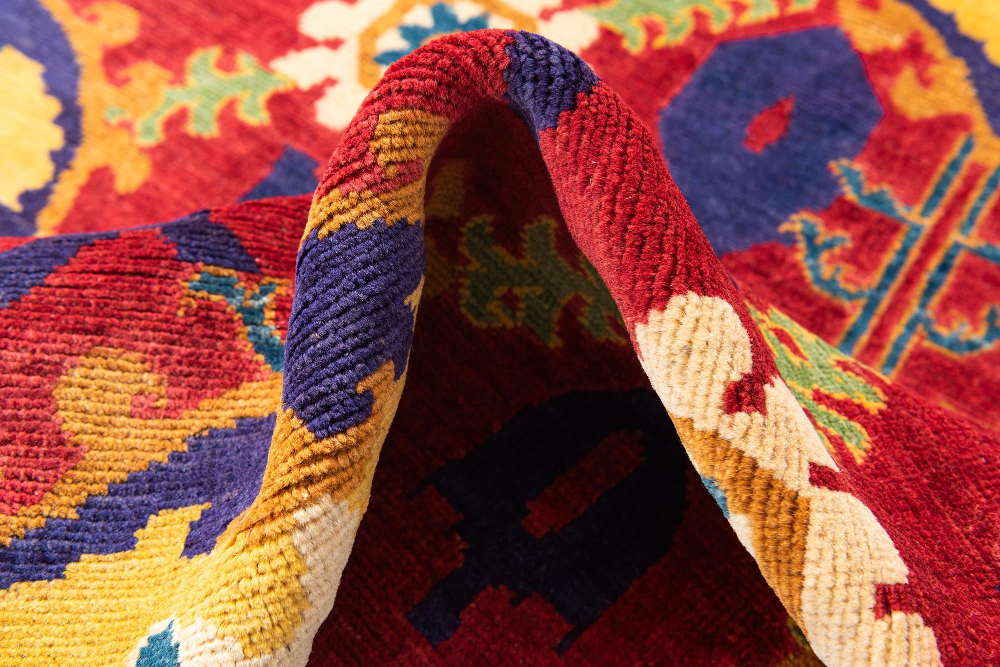 3' 10 x 6' 1 Hand Knotted Kazak Rug