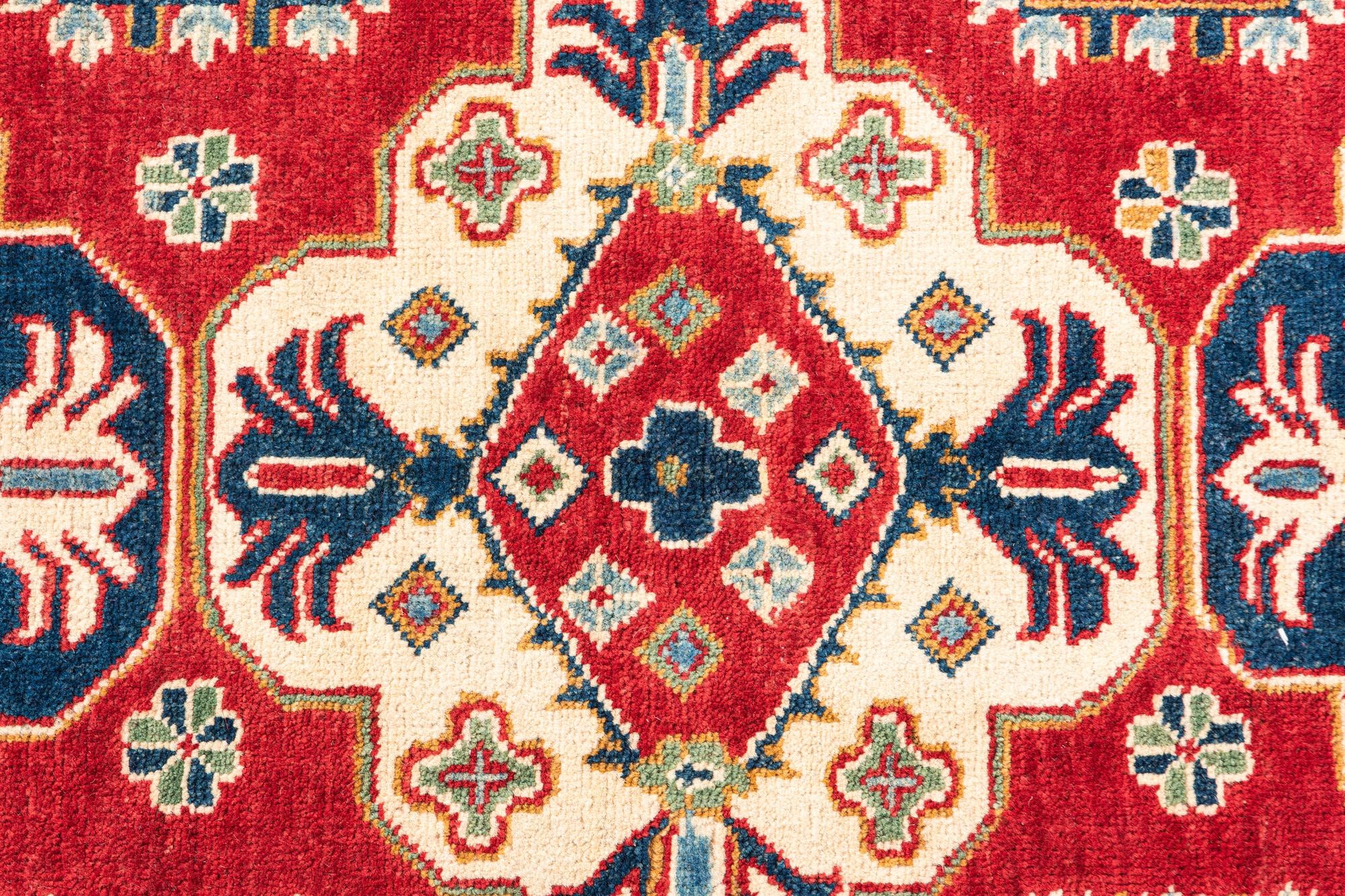 4' x 5' 10 Hand Knotted Kazak Rug