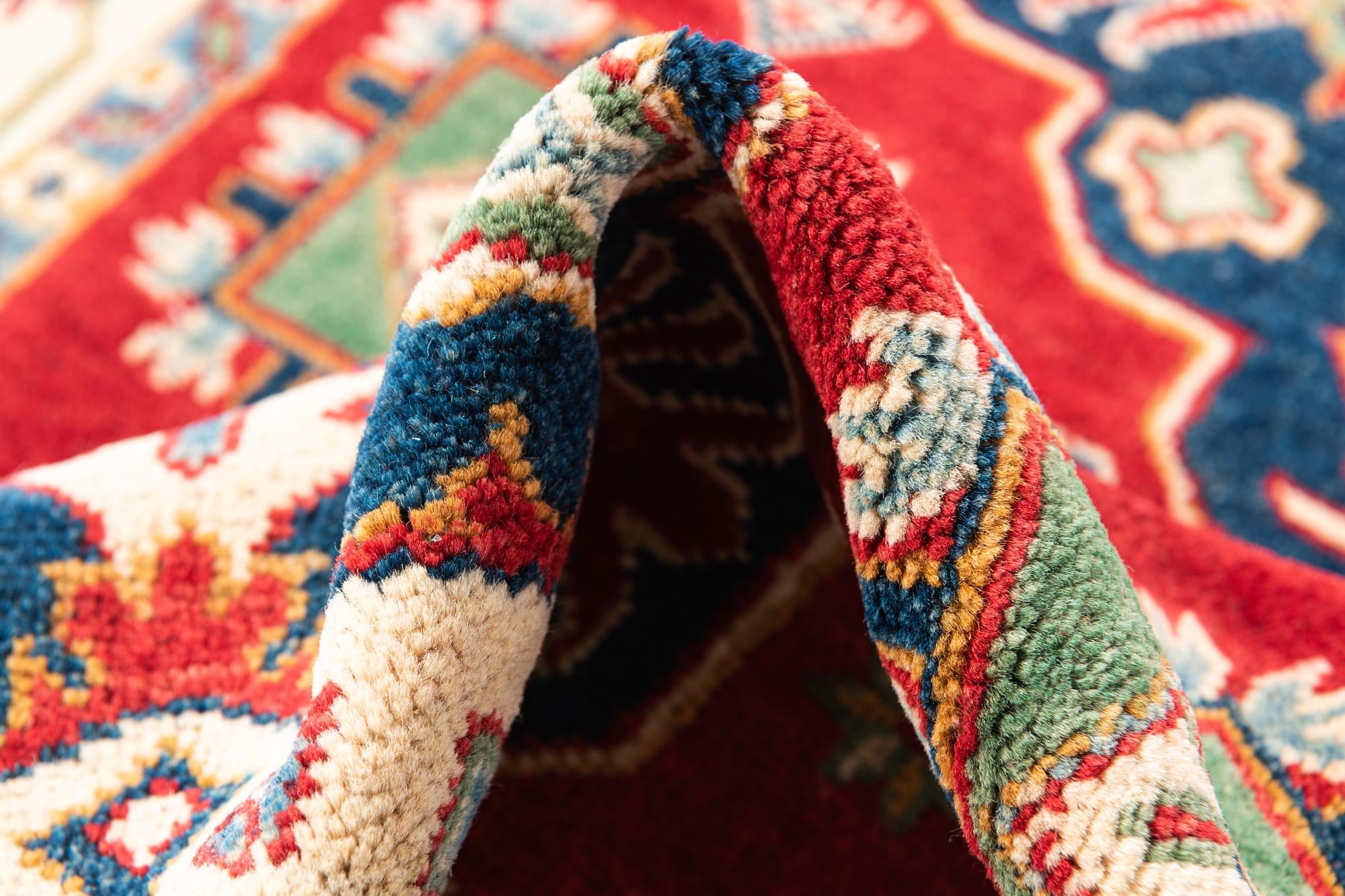 4' x 5' 10 Hand Knotted Kazak Rug