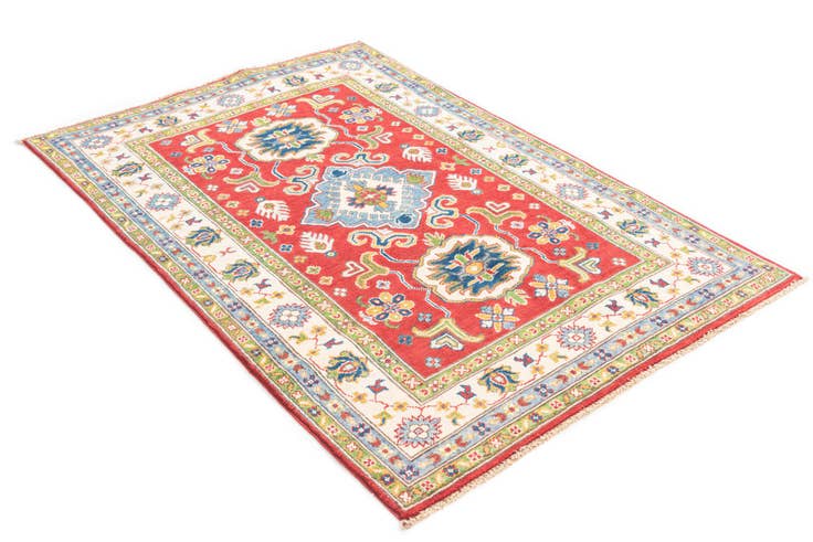 Detail image of 3' 10 x 6' Hand Knotted Kazak Rug