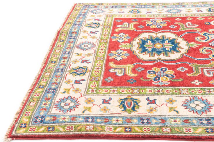 Detail image of 3' 10 x 6' Hand Knotted Kazak Rug