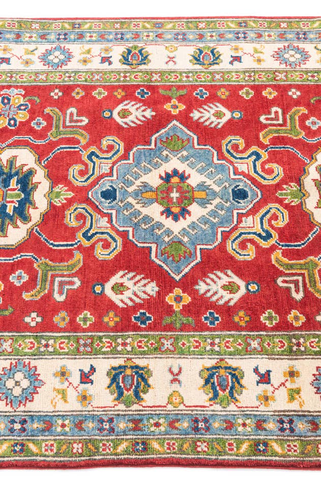 Detail image of 3' 10 x 6' Hand Knotted Kazak Rug