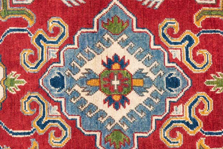 3' 10 x 6' Hand Knotted Kazak Rug
