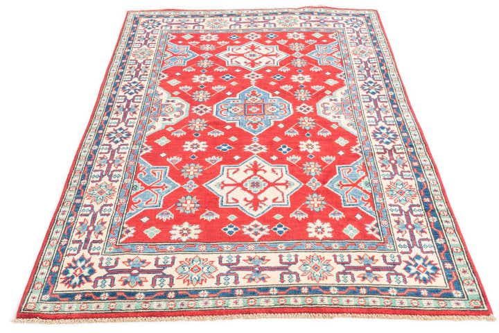 4' x 6' Hand Knotted Kazak Rug