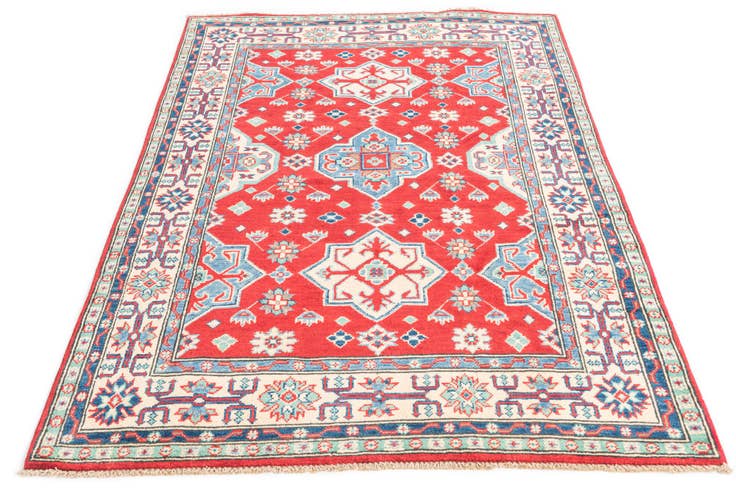 Detail image of 4' x 6' Hand Knotted Kazak Rug
