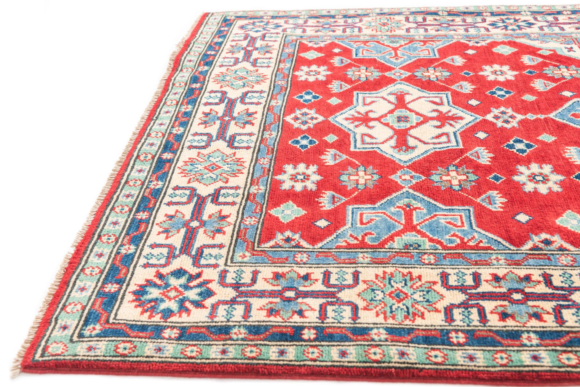 4' x 6' Hand Knotted Kazak Rug