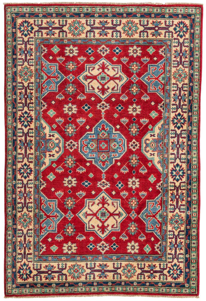 4' x 6' Hand Knotted Kazak Rug