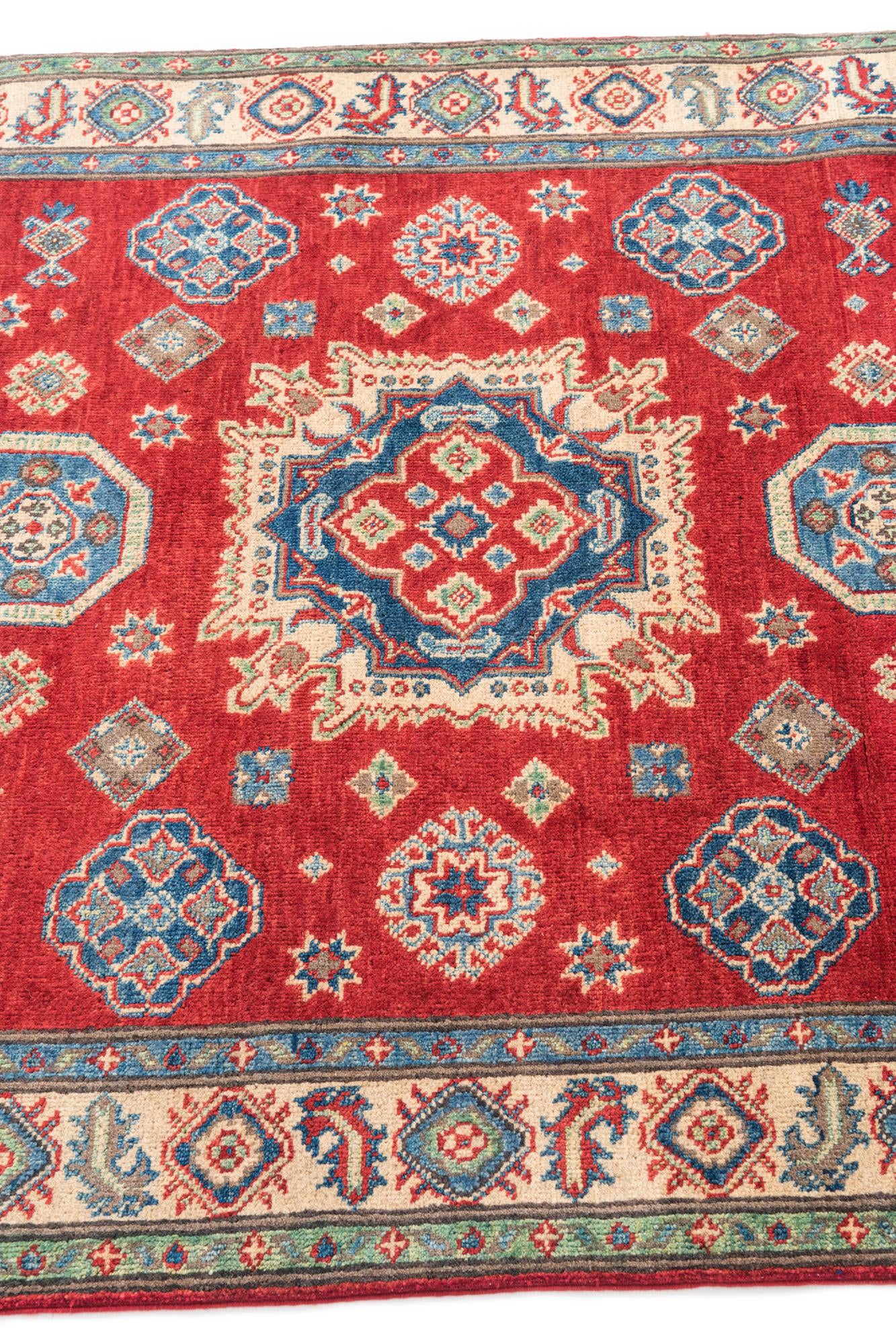 4' 1 x 6' 2 Hand Knotted Kazak Rug