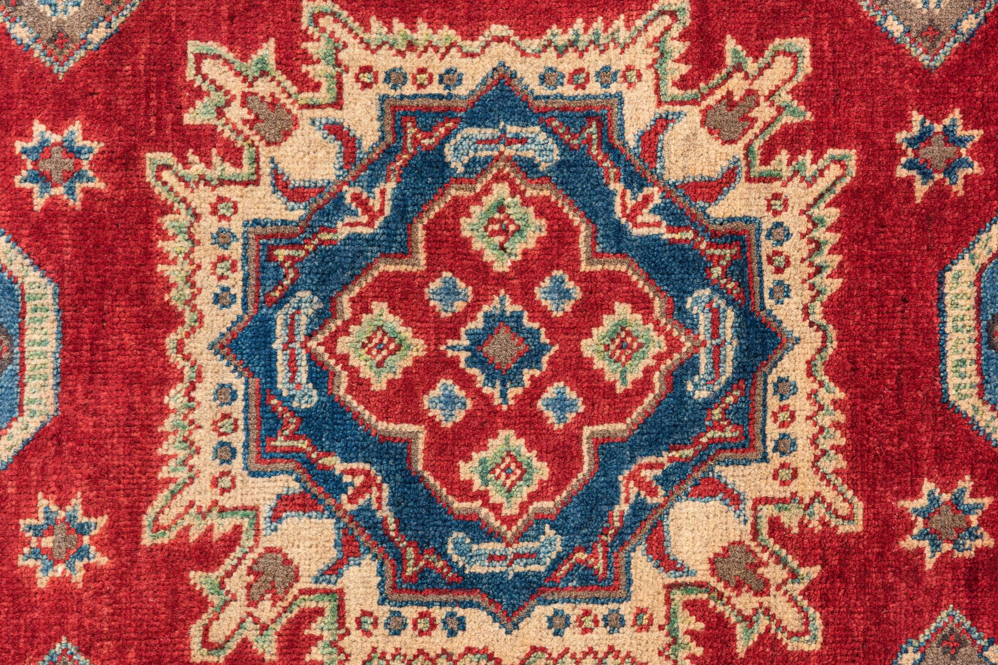 4' 1 x 6' 2 Hand Knotted Kazak Rug