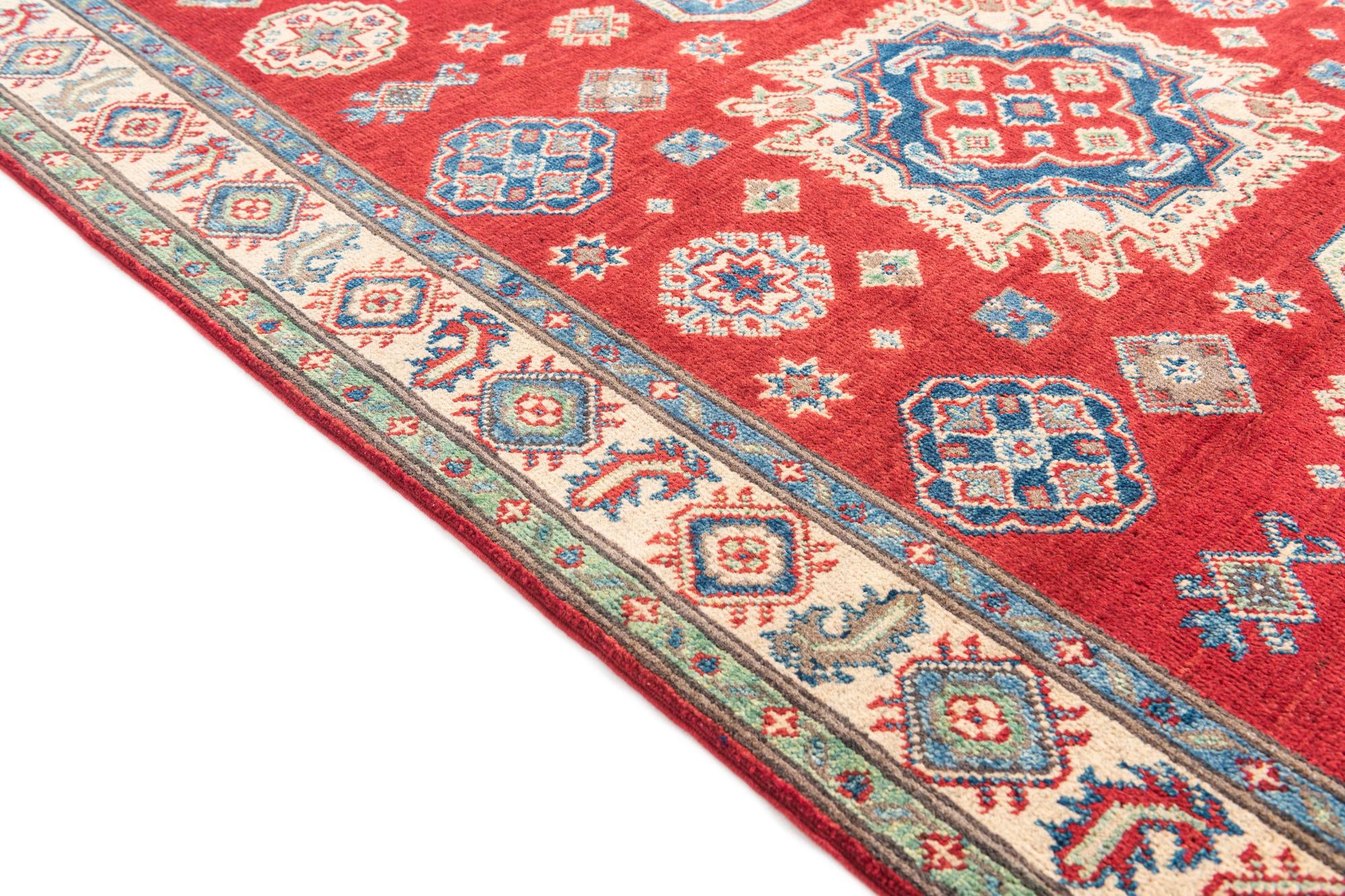 4' 1 x 6' 2 Hand Knotted Kazak Rug