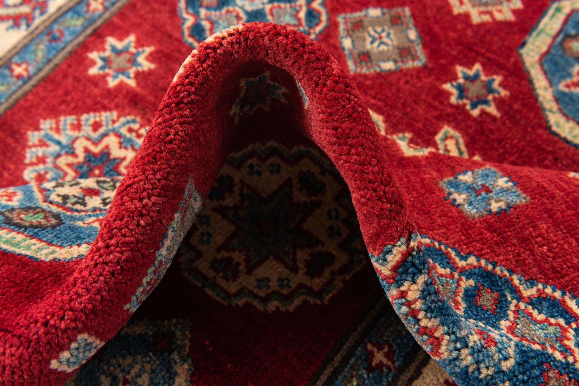 4' 1 x 6' 2 Hand Knotted Kazak Rug