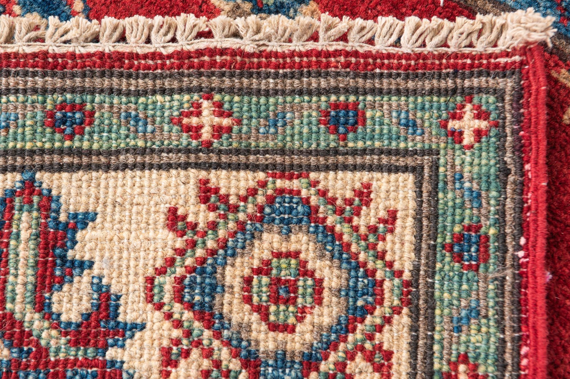 4' 1 x 6' 2 Hand Knotted Kazak Rug