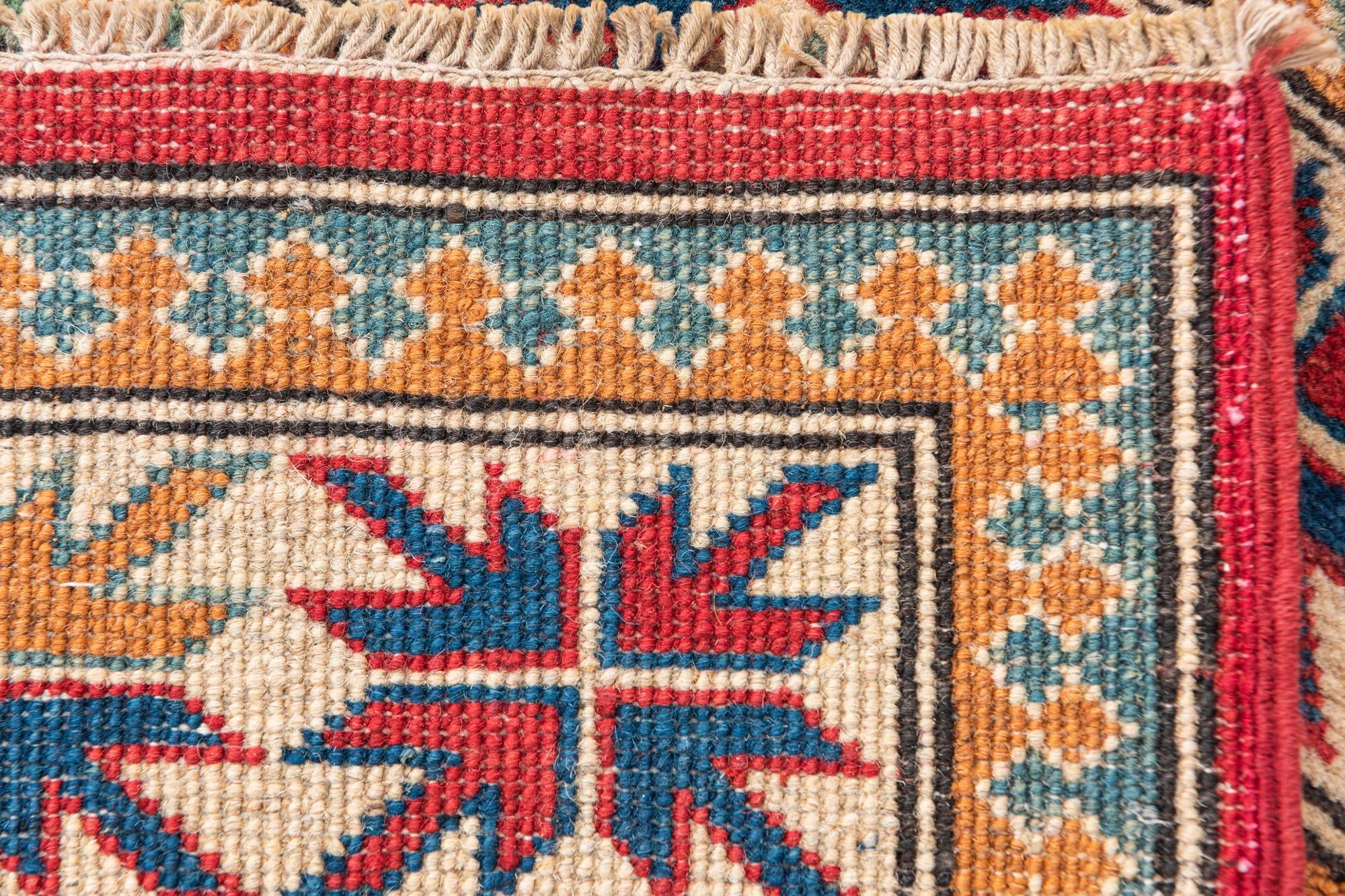 3' 9 x 5' 7 Hand Knotted Kazak Rug