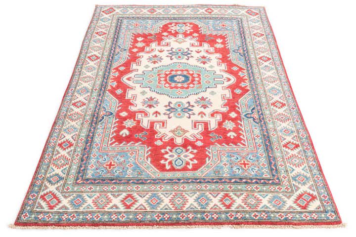 4' x 6' 1 Hand Knotted Kazak Rug