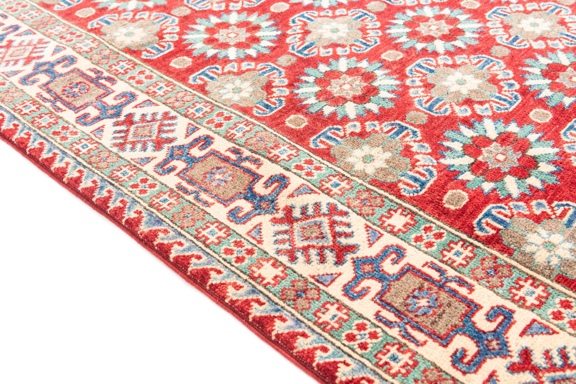 4' x 5' 10 Hand Knotted Kazak Rug