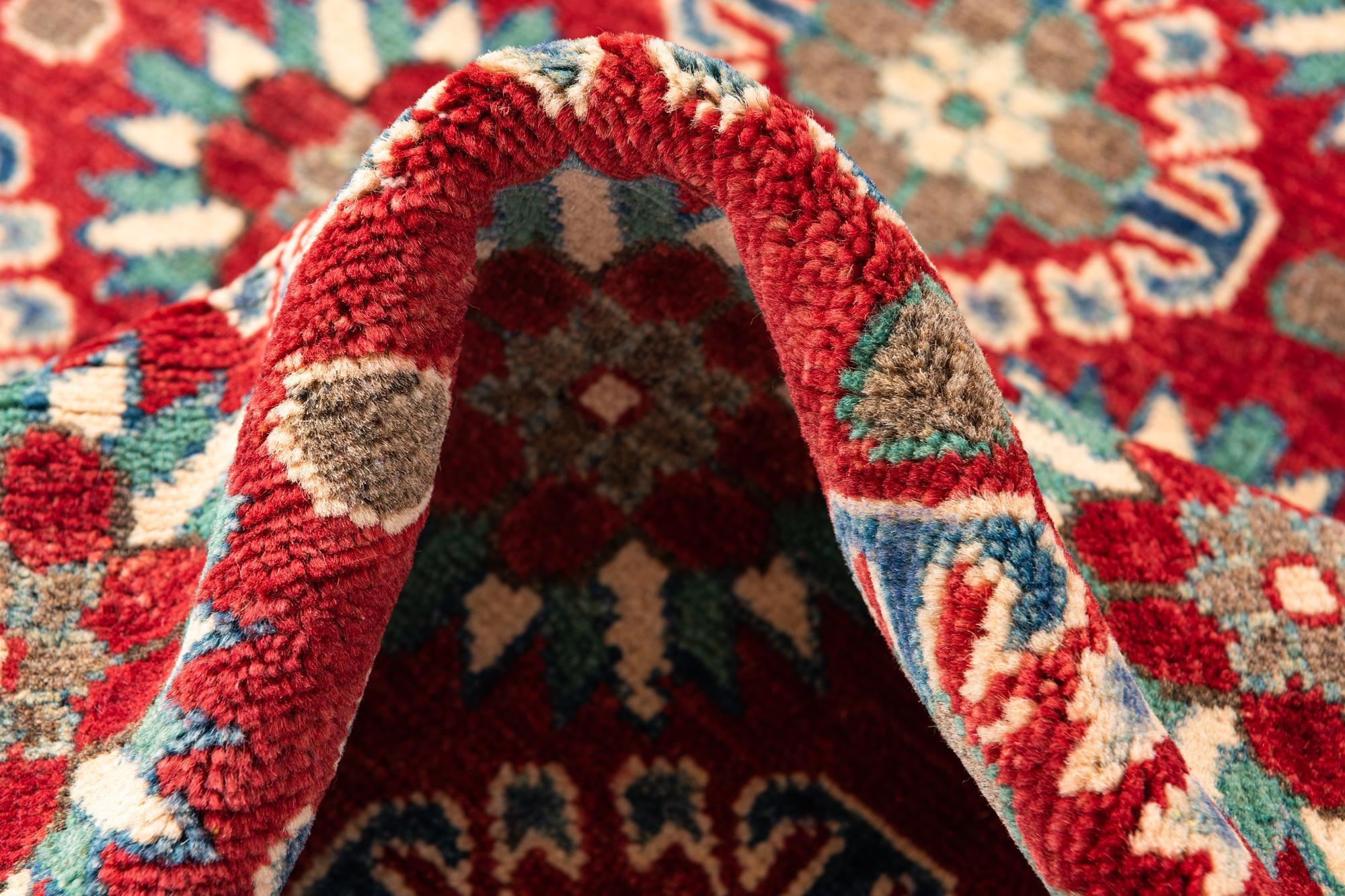 4' x 5' 10 Hand Knotted Kazak Rug