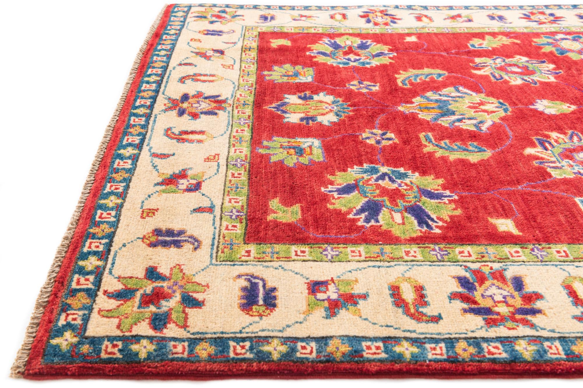 3' 10 x 6' Hand Knotted Kazak Rug