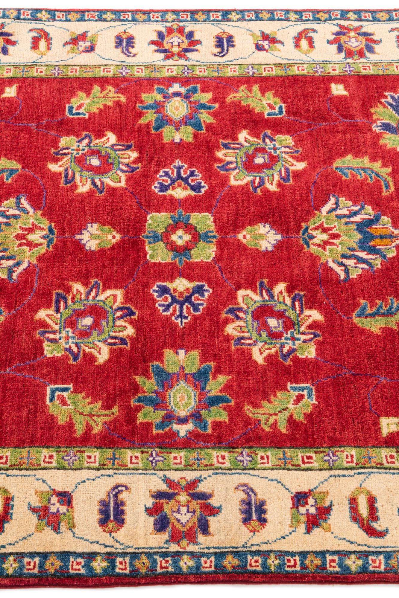 3' 10 x 6' Hand Knotted Kazak Rug