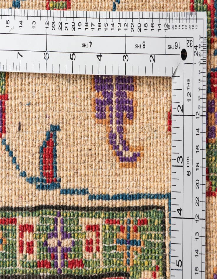 Detail image of 3' 10 x 6'  Hand Knotted Kazak Rug