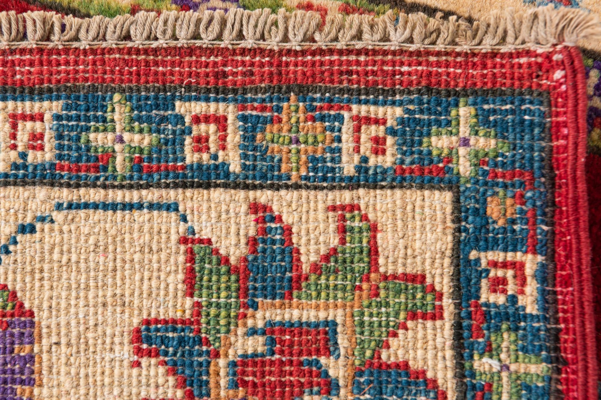 3' 10 x 6' Hand Knotted Kazak Rug