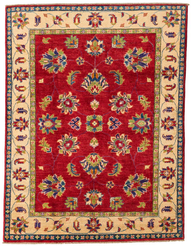 Detail image of 3' 10 x 6' Hand Knotted Kazak Rug
