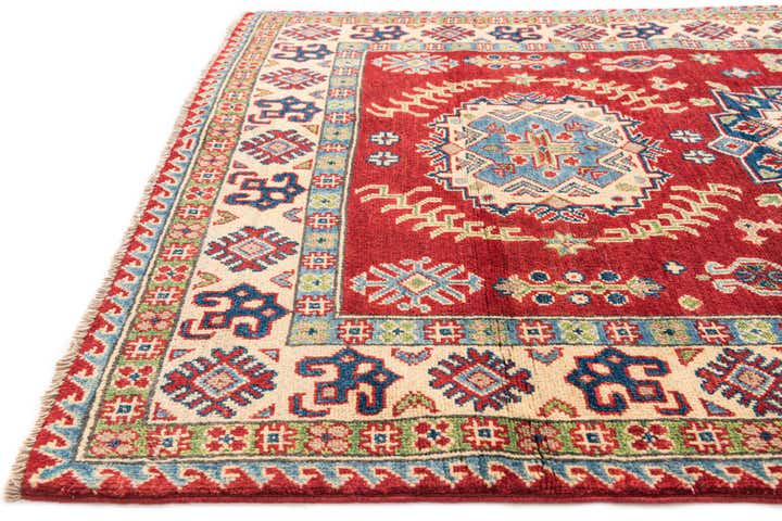 4' x 6' Hand Knotted Kazak Rug