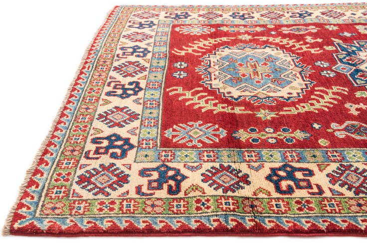 Detail image of 4' x 6' Hand Knotted Kazak Rug