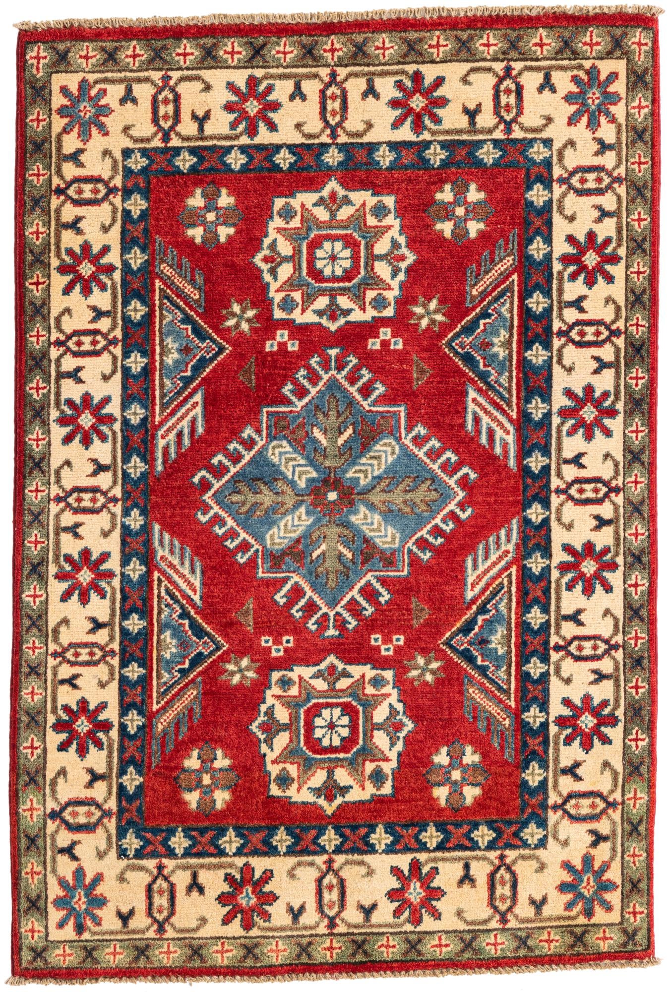 2' 9 x 4' 1 Hand Knotted Kazak Rug