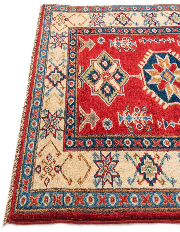 Detail image of 2' 7 x 4'  Hand Knotted Kazak Rug