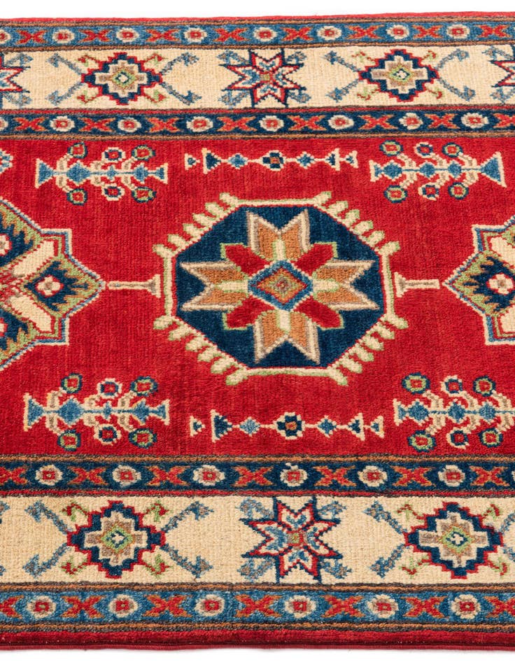 Detail image of 2' 7 x 4'  Hand Knotted Kazak Rug