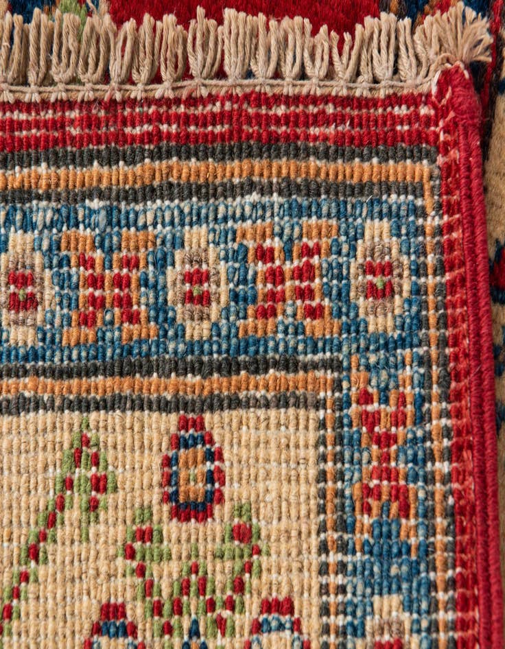 Detail image of 2' 7 x 4'  Hand Knotted Kazak Rug