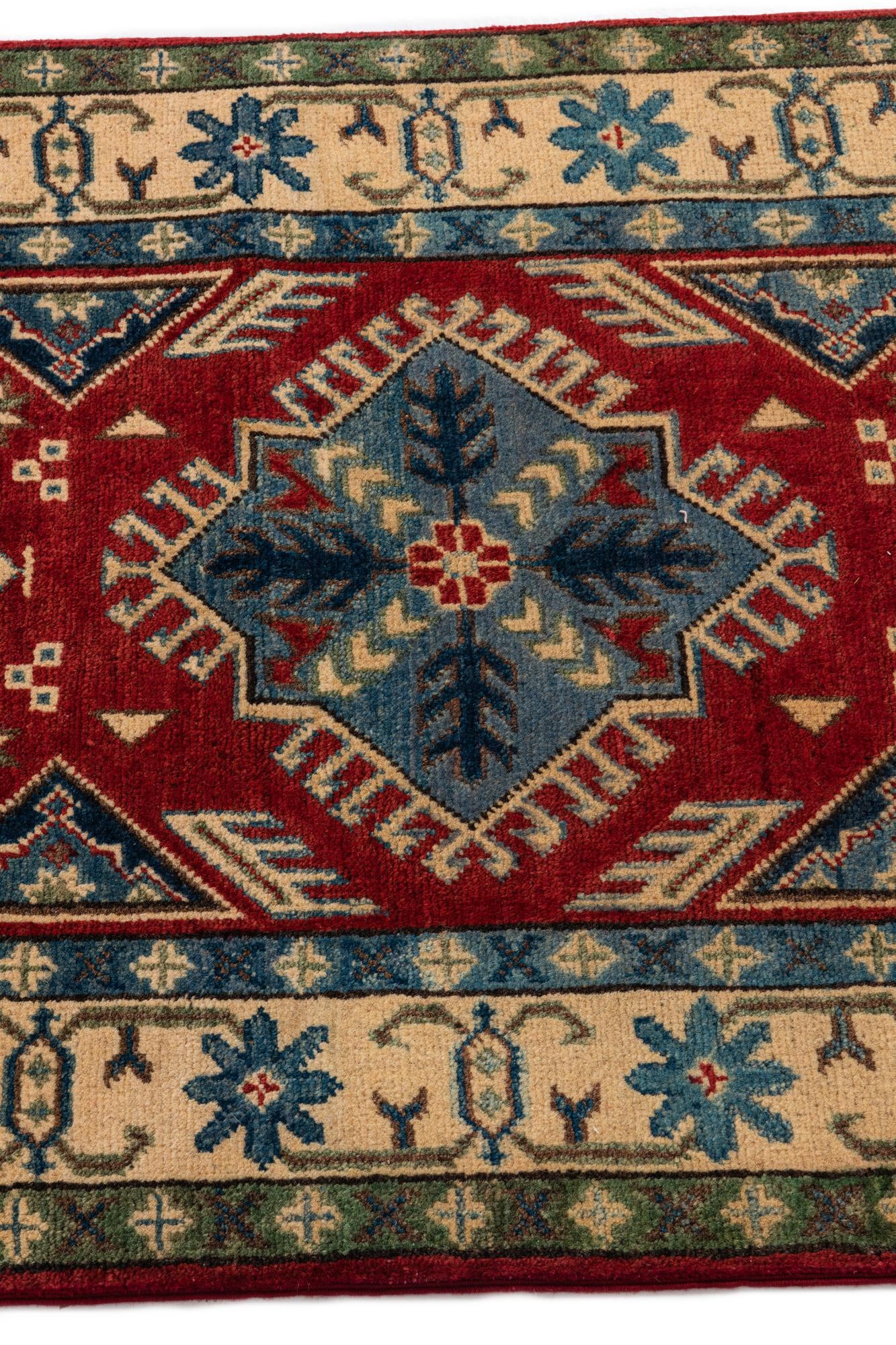 2' 6 x 4' 3 Hand Knotted Kazak Rug