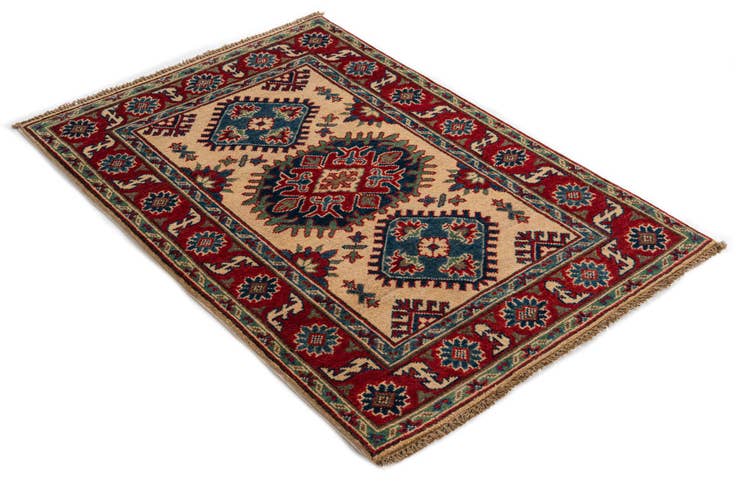 Detail image of 2' 8 x 4' 1 Hand Knotted Kazak Rug