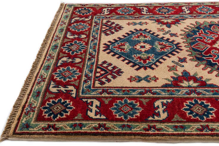 Detail image of 2' 8 x 4' 1 Hand Knotted Kazak Rug