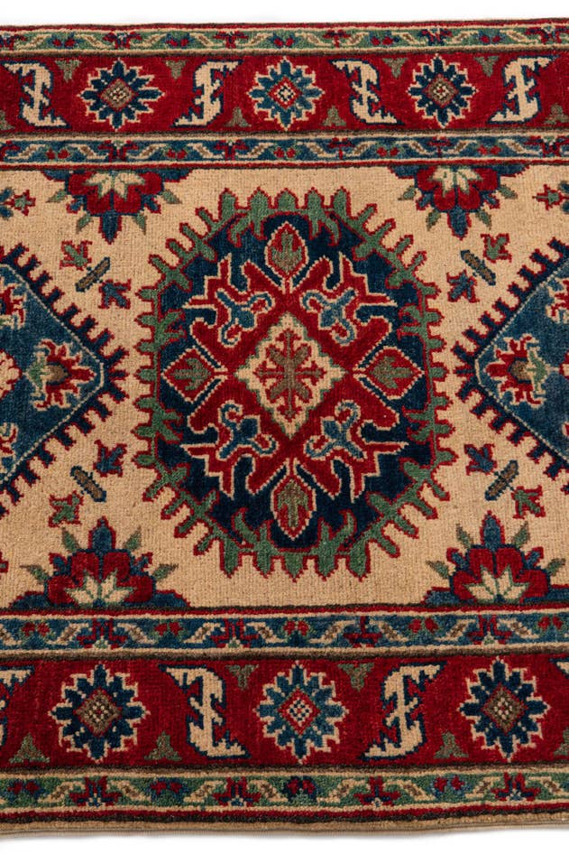 Detail image of 2' 8 x 4' 1 Hand Knotted Kazak Rug