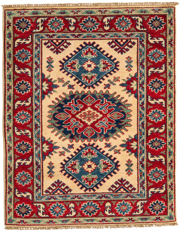 Detail image of 2' 8 x 4' 1 Hand Knotted Kazak Rug