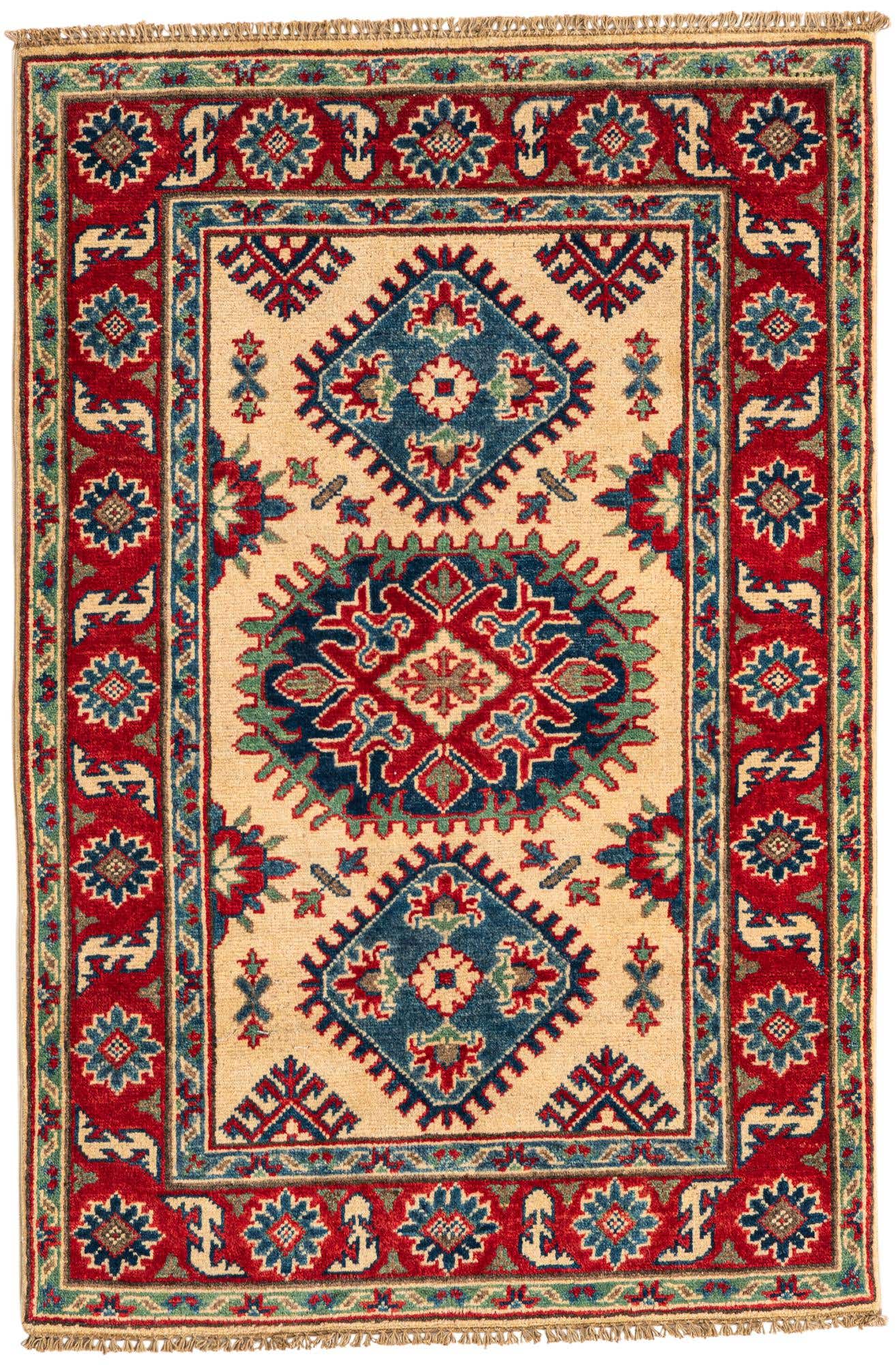 2' 8 x 4' 1 Hand Knotted Kazak Rug