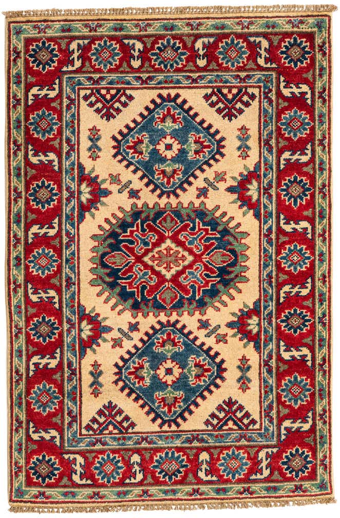 2' 8 x 4' 1 Hand Knotted Kazak Rug