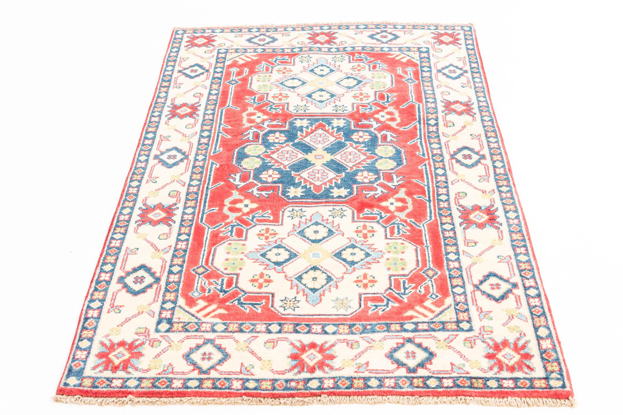 3' 3 x 4' 10 Hand Knotted Kazak Rug
