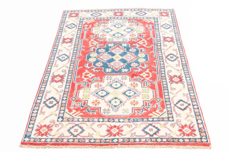 Detail image of 3' 3 x 4' 10 Hand Knotted Kazak Rug