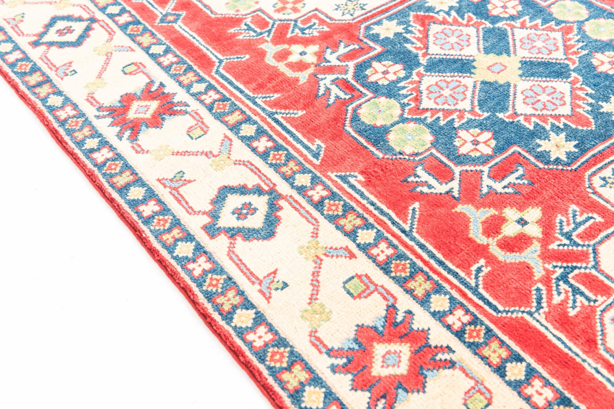 3' 3 x 4' 10 Hand Knotted Kazak Rug