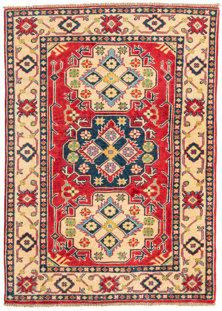 3' 3 x 4' 10 Hand Knotted Kazak Rug