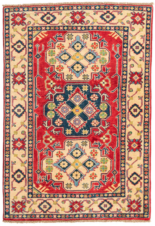 Detail image of 3' 3 x 4' 10 Hand Knotted Kazak Rug