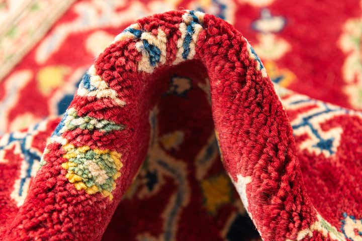 3' 4 x 4' 10 Hand Knotted Kazak Rug