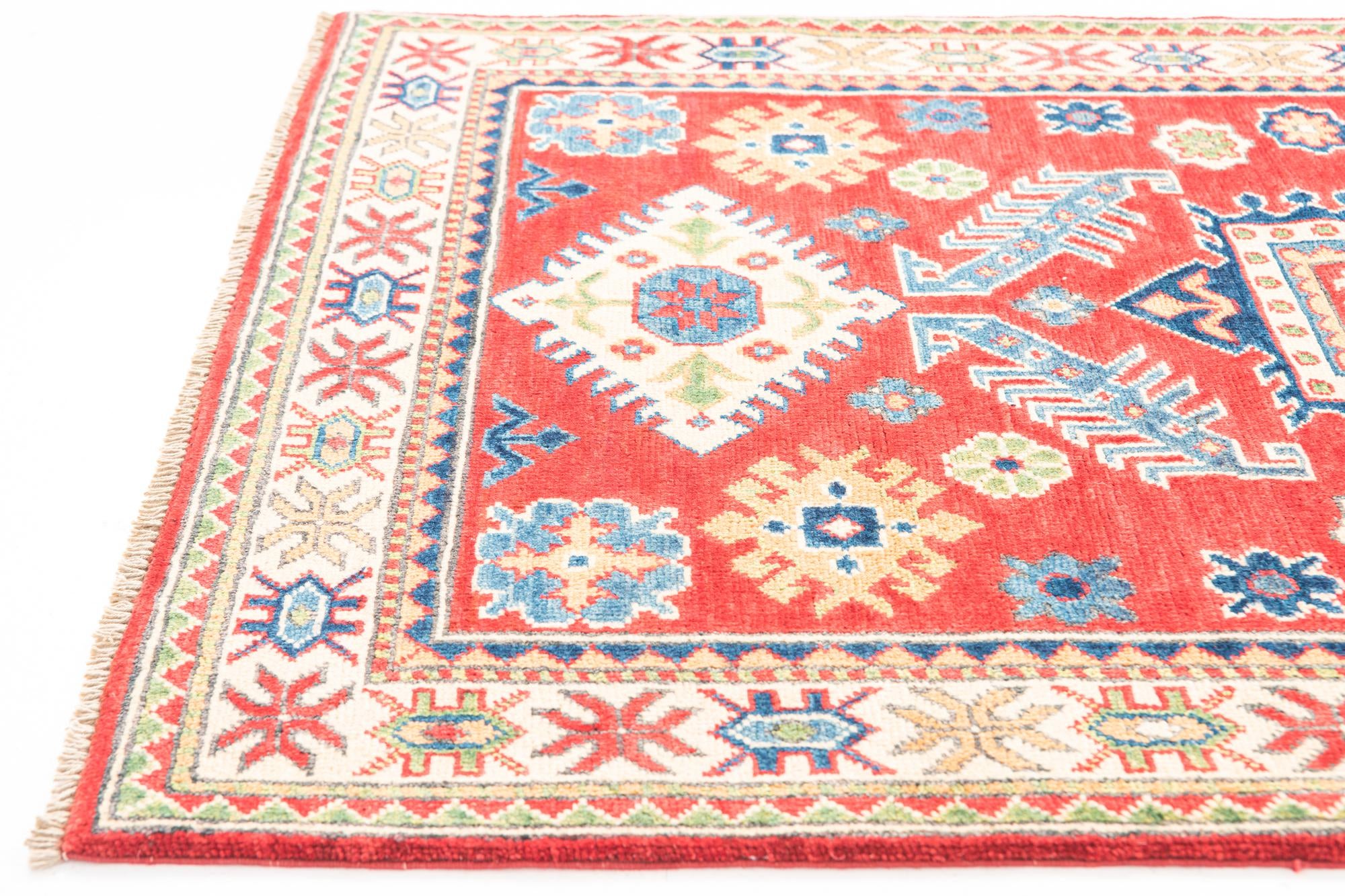 3' 3 x 5' Hand Knotted Kazak Rug